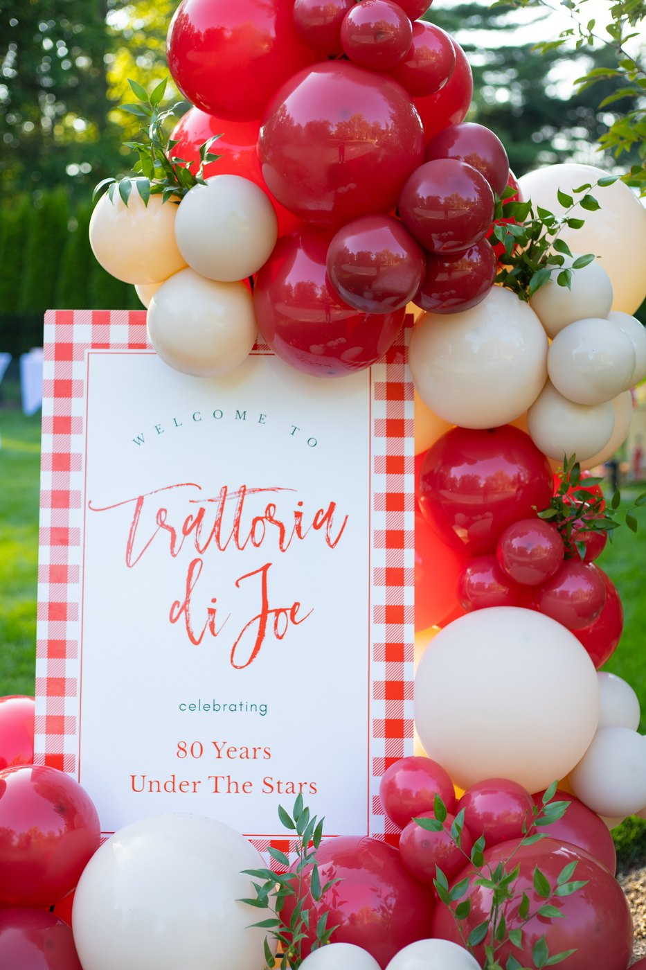 Trattoria di Joe 80th birthday designed by The SL Scene