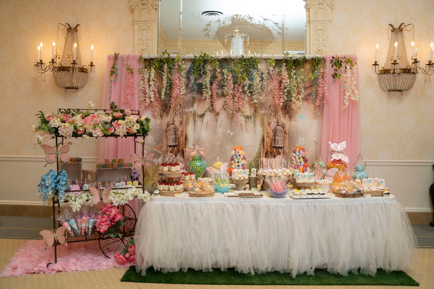 Whimsical Baptism dessert table styled by The SL Scene
